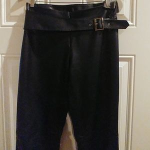 Cache Black leather pants excellent condition